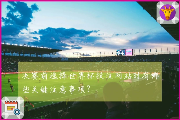 决赛前选择世界杯投注网站时有哪些关键注意事项？