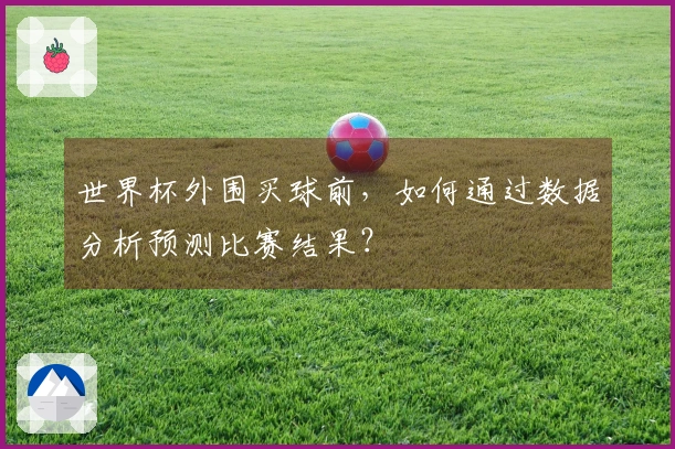 世界杯外围买球前，如何通过数据分析预测比赛结果？